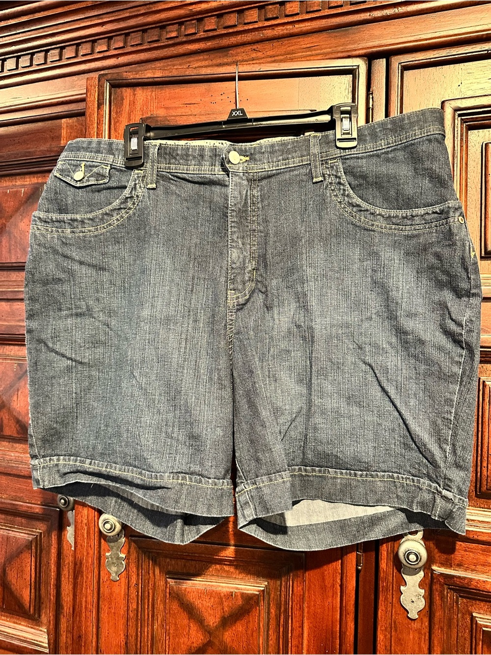 Lee Women's Gray Denim Jean Shorts